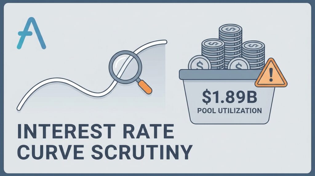 Aave’s Interest Rate Curve Faces Scrutiny Amid $1.89B Pool Utilization Challenges