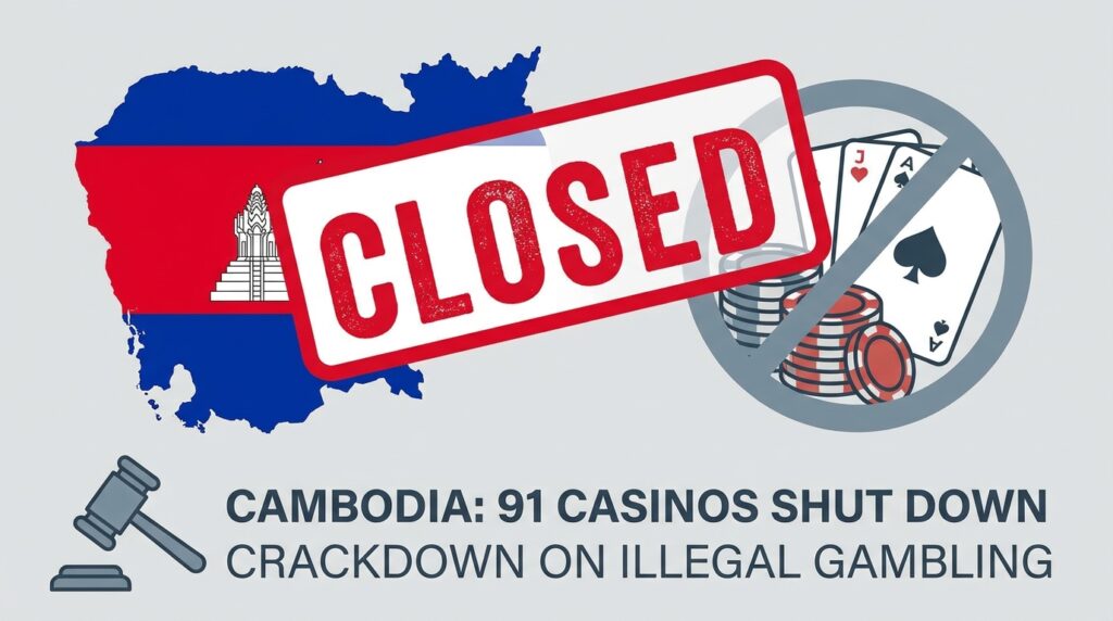Cambodia Closes 91 Casinos Amid Crackdown on Illegal Gambling Operations