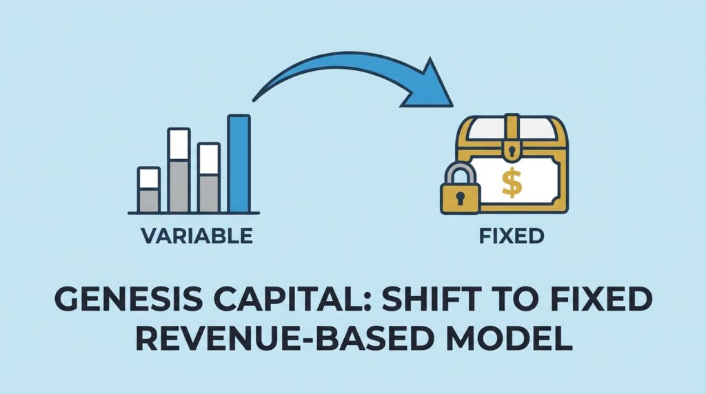Genesis Capital Shifts to Fixed Revenue-Based Expense Model
