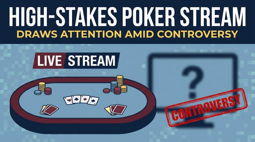 High-Stakes Poker Stream Draws Attention Amid Controversy