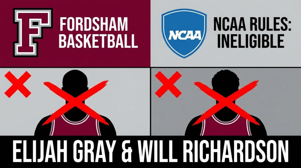 NCAA Rules Fordham Basketball Players Elijah Gray and Will Richardson Ineligible