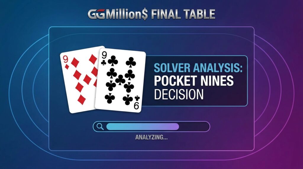 Solver Analyzes Pocket Nines Decision at GGMillion$ Final Table