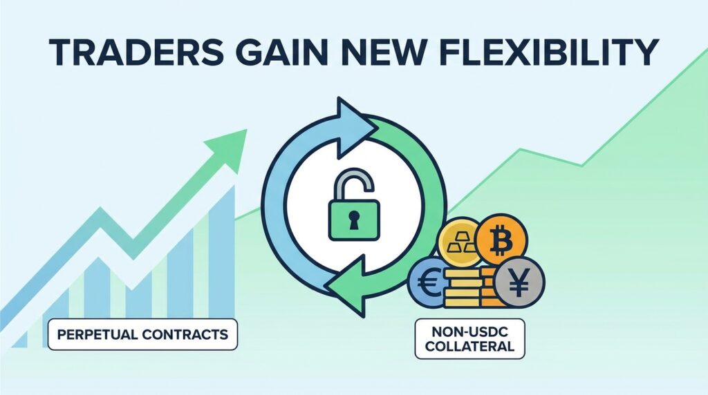 Traders Gain New Flexibility with Non-USDC Collateral for Perpetual Contracts