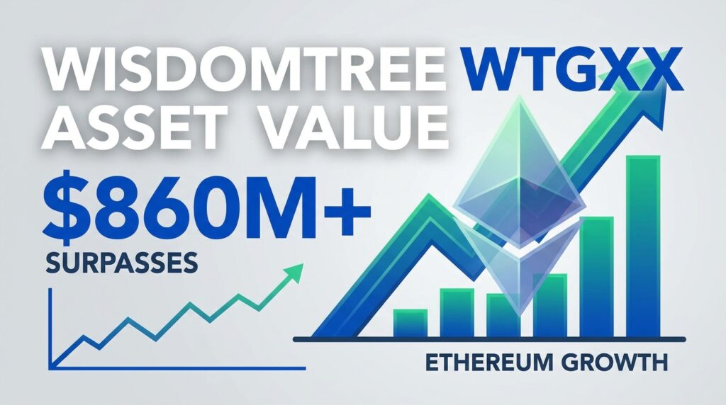 WisdomTree’s WTGXX Asset Value Surpasses $860 Million Amid Ethereum Growth