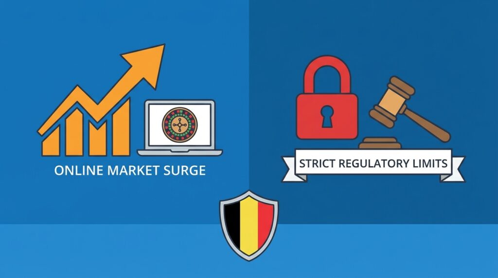 Belgium’s Online Gambling Market Surges Despite Strict Regulatory Limits