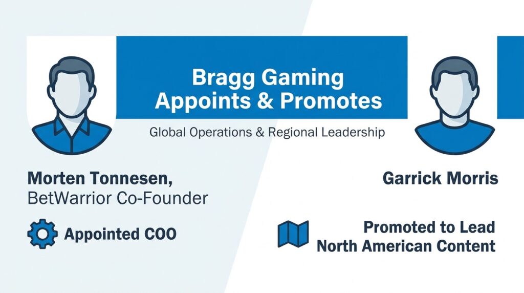 Bragg Gaming Appoints BetWarrior Co-Founder Morten Tonnesen as COO, Promotes Garrick Morris to Lead North American Content