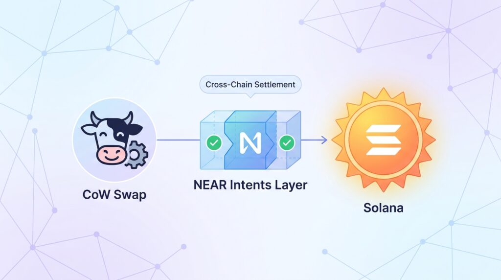 CoW Swap Expands to Solana Using NEAR Intents as Cross-Chain Settlement Layer
