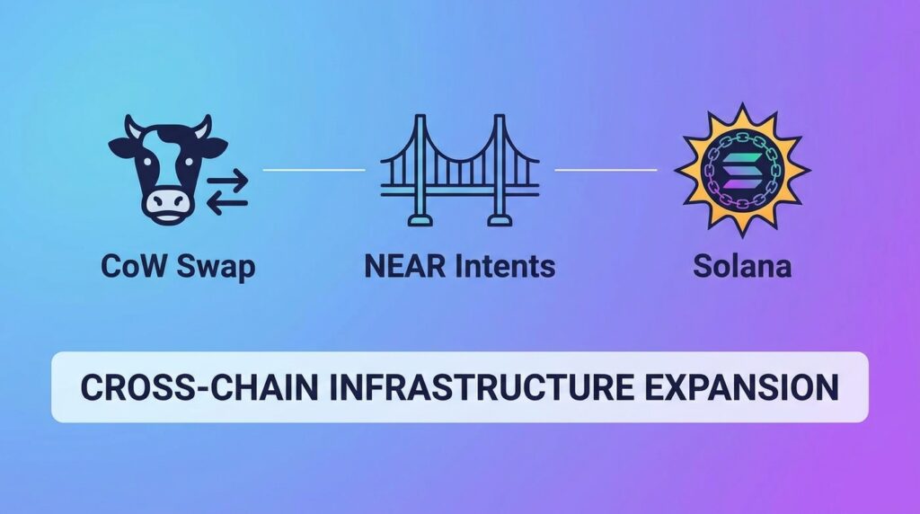 CoW Swap Expands to Solana With NEAR Intents Powering Cross-Chain Infrastructure