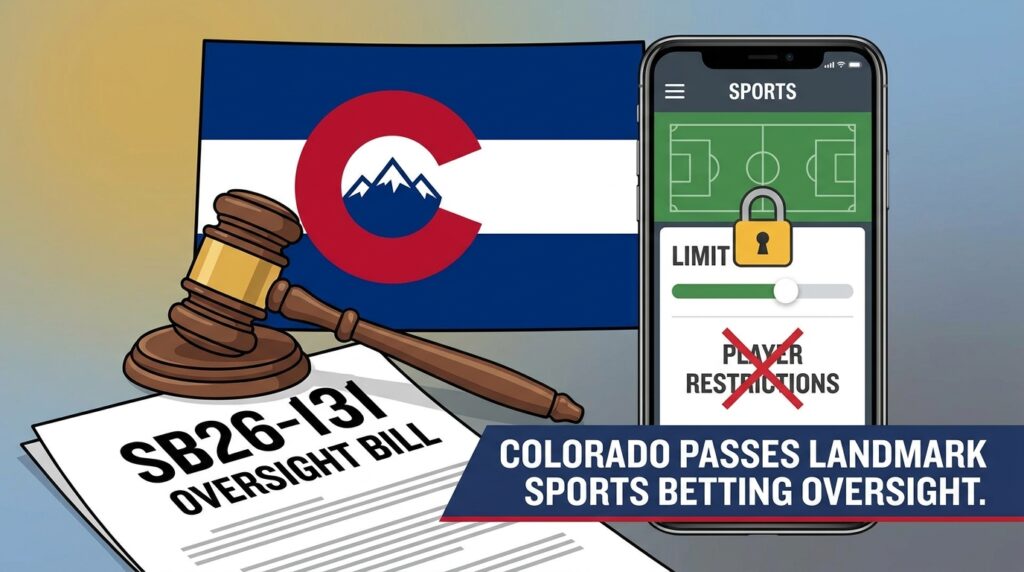 Colorado Passes Landmark Sports Betting Oversight Bill SB26-131, Targeting App Design and Player Limiting