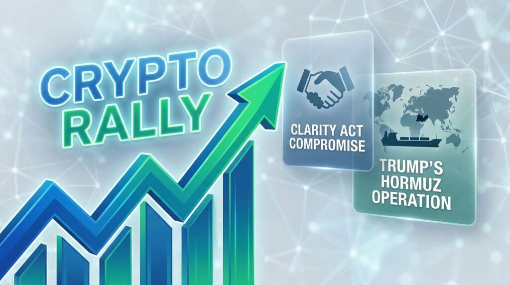 Crypto Rally Extends as Markets Price In CLARITY Act Compromise and Trump’s Hormuz Operation
