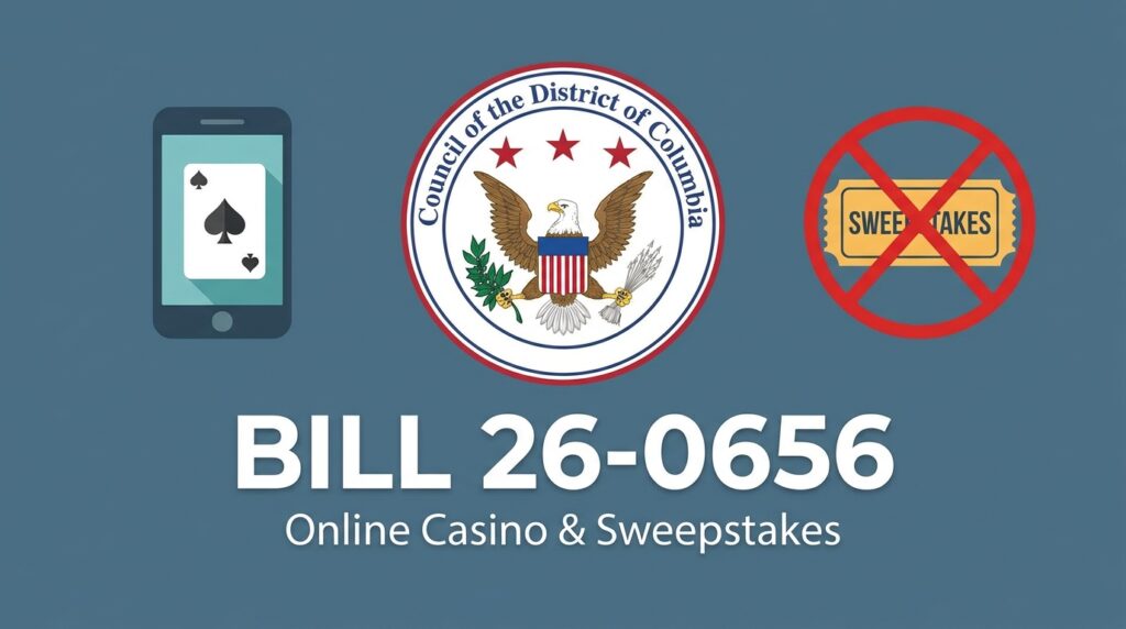 DC Council Weighs Online Casino Legalisation and Sweepstakes Ban Under Bill 26-0656