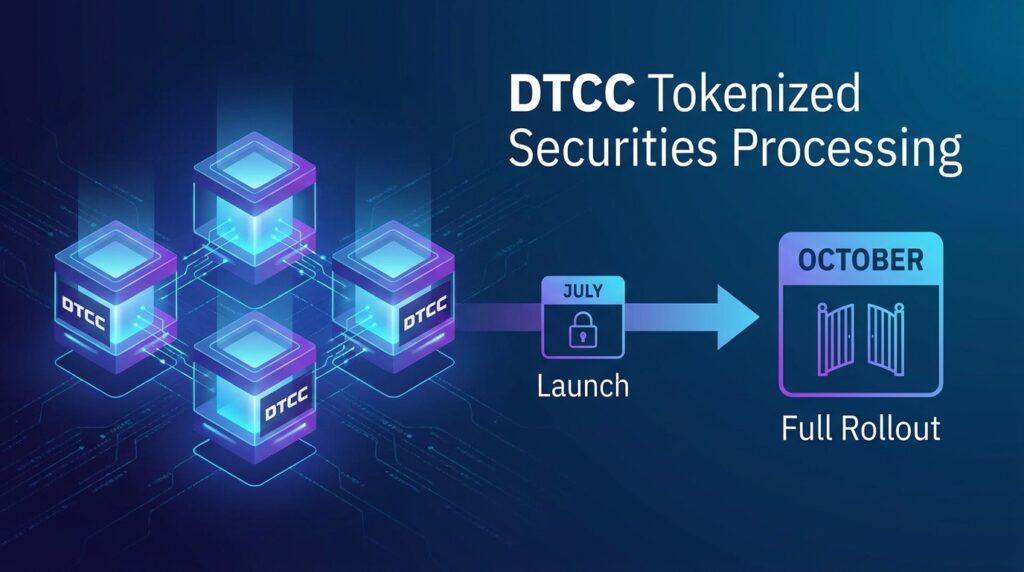 DTCC to Launch Tokenized Securities Processing in July, Full Rollout Set for October