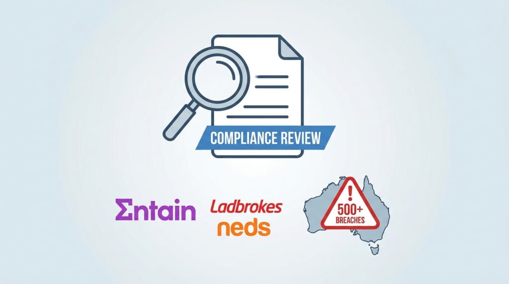 Entain Faces Major Compliance Review in Australia After 500+ Self-Exclusion Breaches Across Ladbrokes and Neds