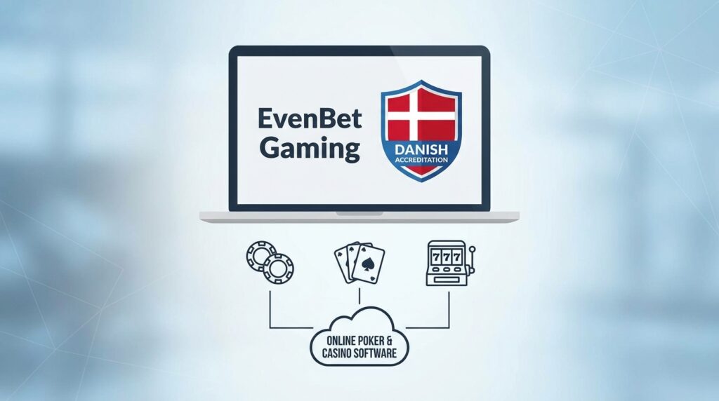 EvenBet Gaming Secures Danish Accreditation for Online Poker and Casino Software