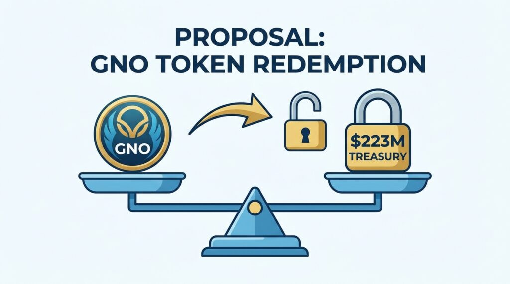 GNO Token Redemption Proposal Regains Lead as $223M Treasury Unlock Hangs in the Balance