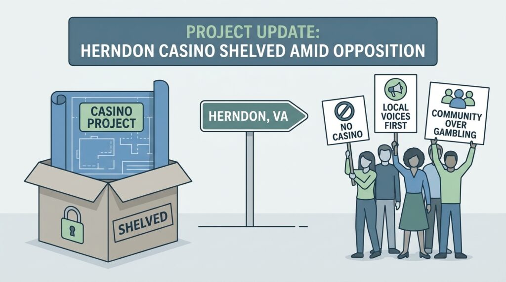 Herndon Casino Project Shelved as Local Opposition Intensifies in Northern Virginia