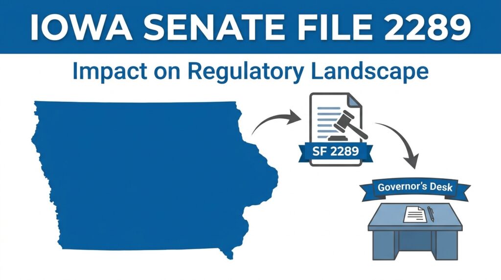 Iowa Sends Senate File 2289 to Governor Reynolds: What the Bill Means for the State’s Regulatory Landscape