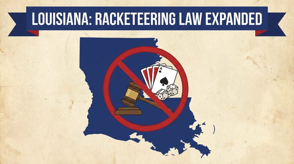 Louisiana Expands Racketeering Law to Cover Illegal Gambling Operations
