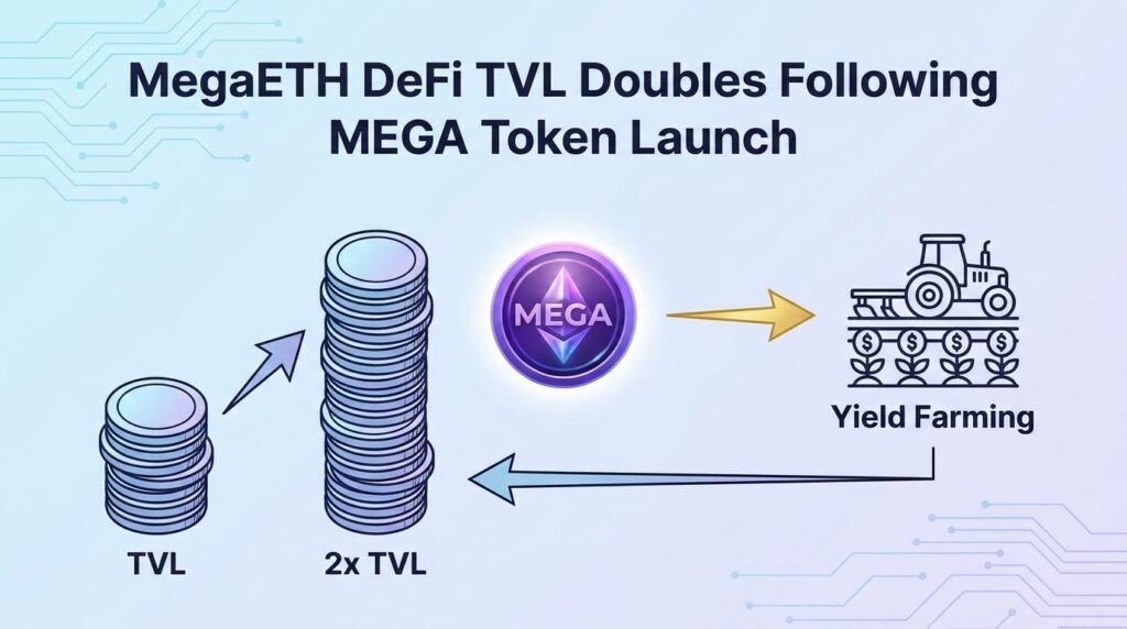 MegaETH DeFi TVL Doubles Following MEGA Token Launch as Yield Farming Draws Fresh Capital