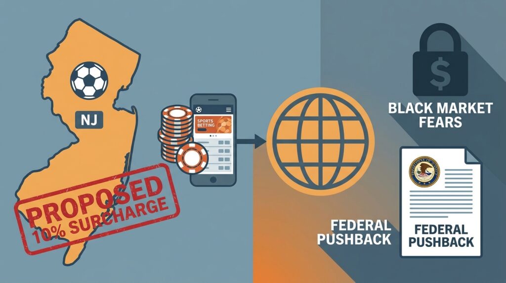 New Jersey’s Proposed 10% World Cup Surcharge on Sports Betting Sparks Federal Pushback and Black Market Fears