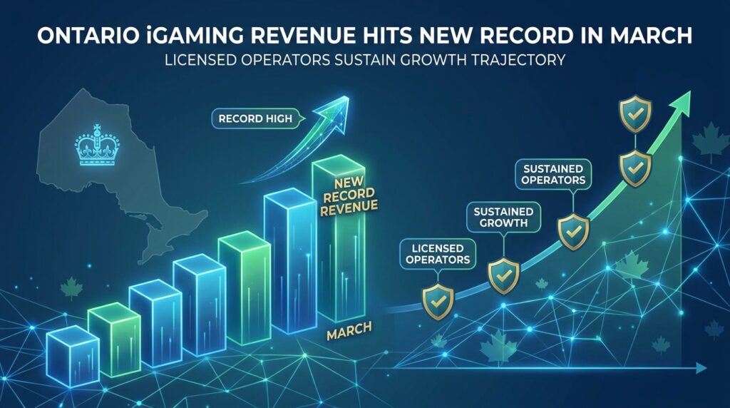 Ontario iGaming Revenue Hits New Record in March as Licensed Operators Sustain Growth Trajectory