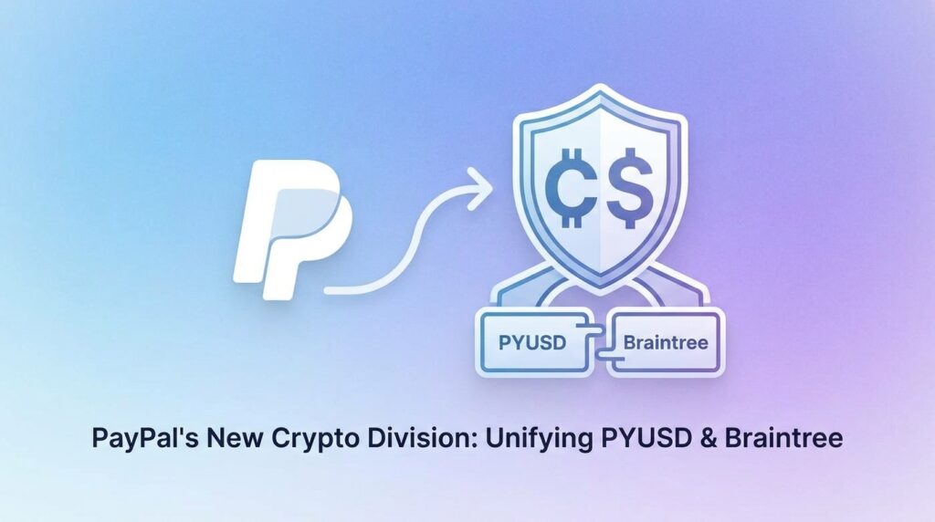 PayPal Carves Out a Dedicated Crypto Division, Merging PYUSD and Braintree Under One Roof