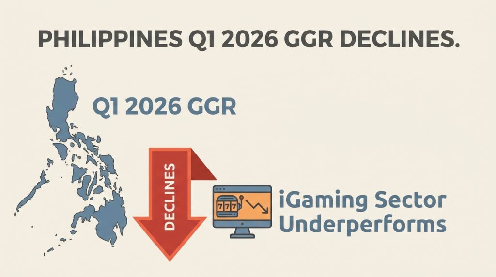 Philippines Q1 2026 GGR Declines as iGaming Sector Underperforms