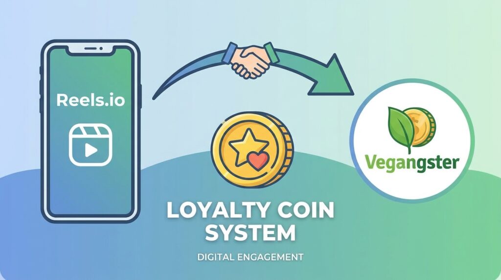 Reels.io Partners with Vegangster to Launch Coin-Based Loyalty System for Digital Engagement