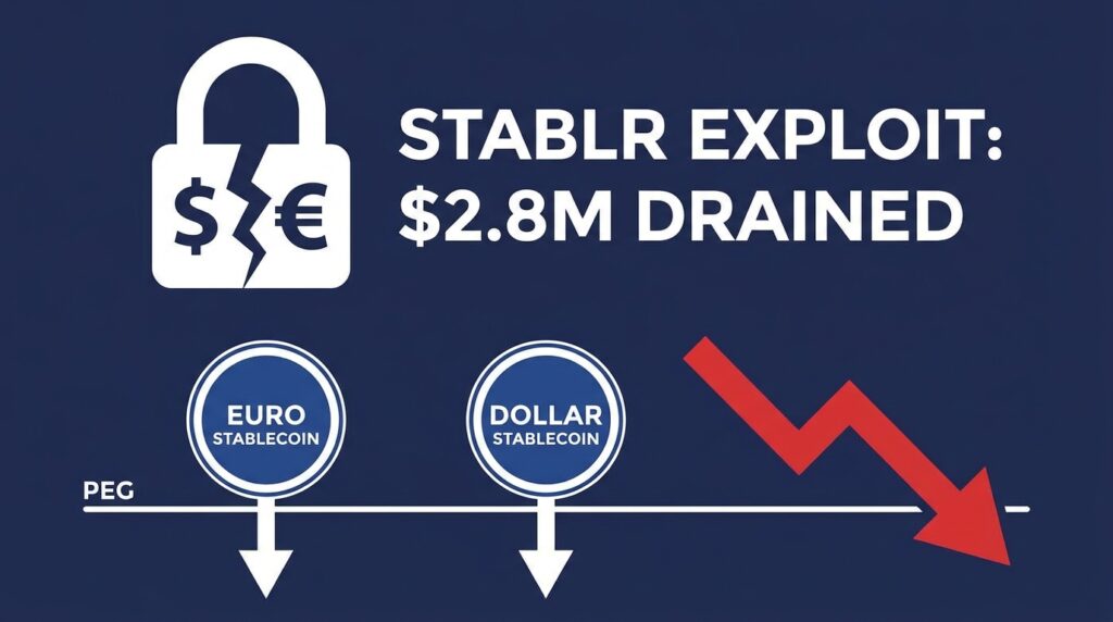 StablR Exploit Drains $2.8 Million, Sends Euro and Dollar Stablecoins Below Peg