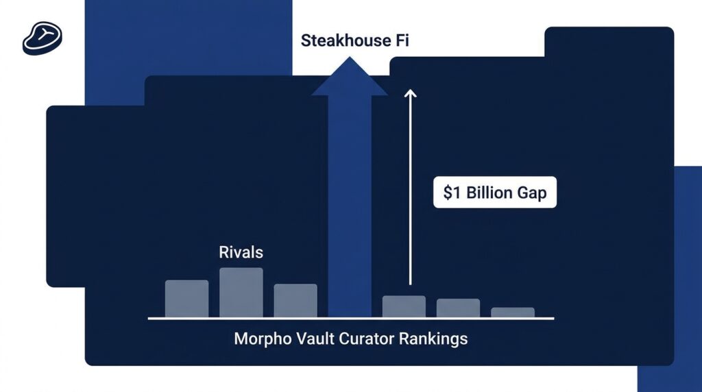 Steakhouse Fi Opens a $1 Billion Gap Over Rivals in Morpho Vault Curator Rankings