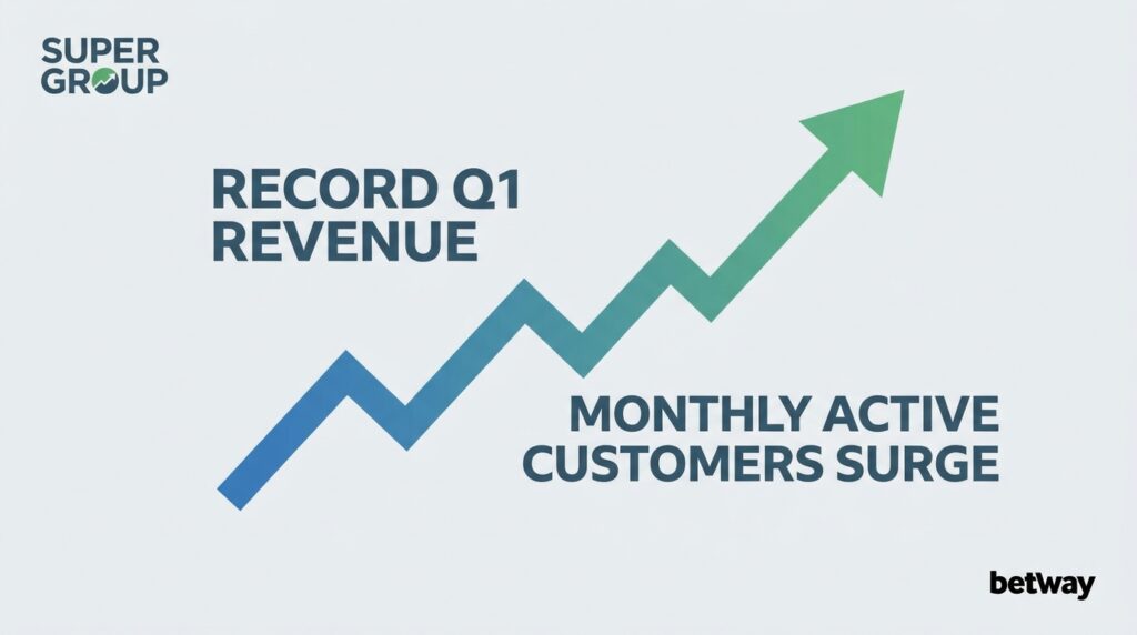 Super Group Posts Record Q1 Revenue as Betway Parent Sees Monthly Active Customers Surge
