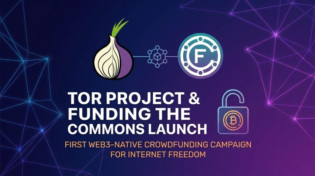 Tor Project and Funding the Commons Launch First Web3-Native Crowdfunding Campaign for Internet Freedom