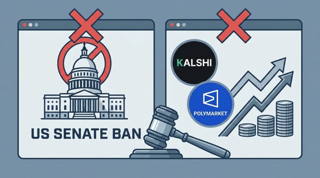 US Senate Bans Members from Trading on Prediction Markets Like Kalshi and Polymarket