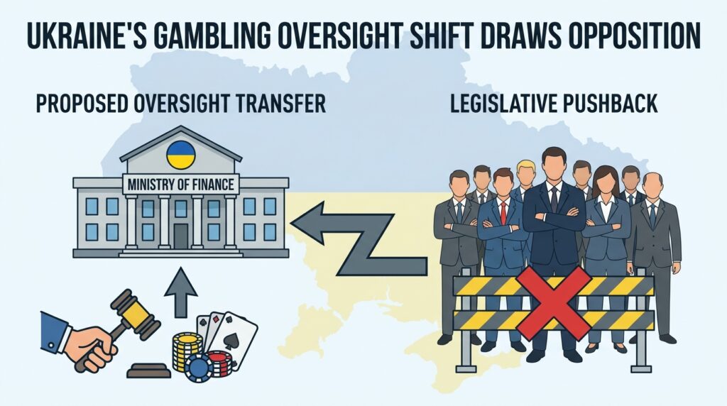 Ukraine’s Plan to Shift Gambling Oversight to the Ministry of Finance Draws Sharp Legislative Pushback