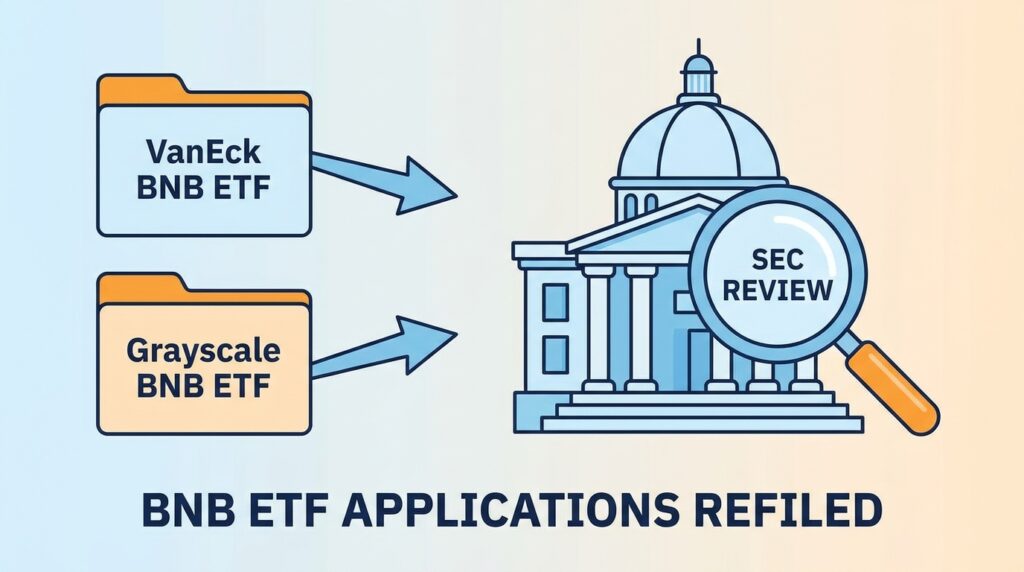 VanEck and Grayscale Refile Spot BNB ETF Applications as SEC Review Heats Up