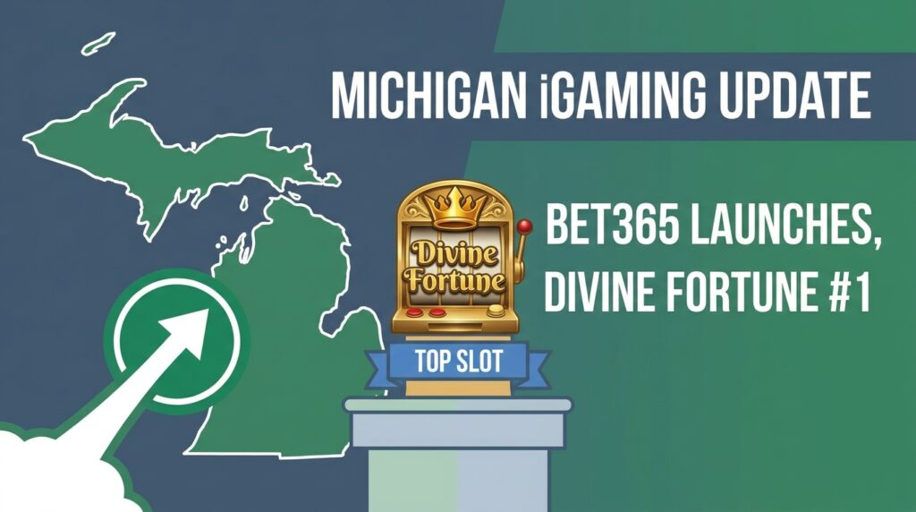 bet365 Launches in Michigan as Divine Fortune Claims Top Slot Position