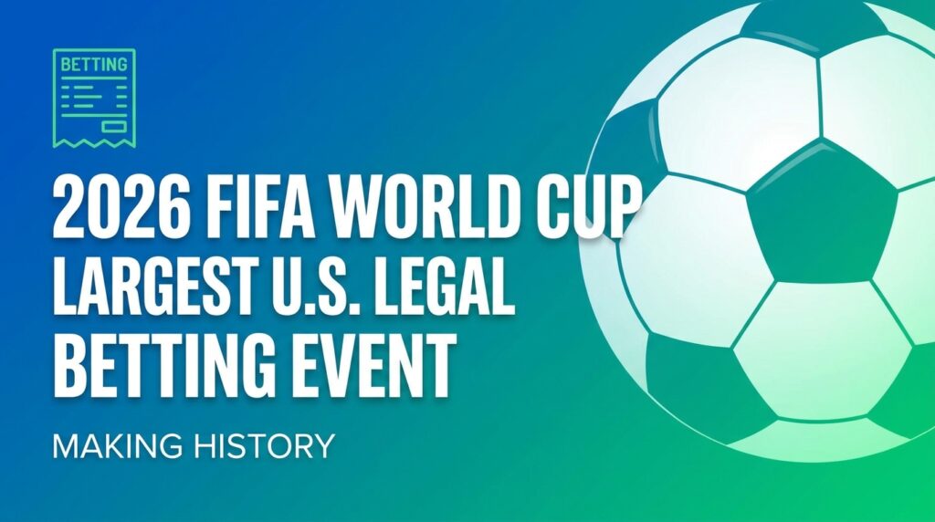 2026 FIFA World Cup Set to Become the Largest Legal Soccer Betting Event in U.S. History
