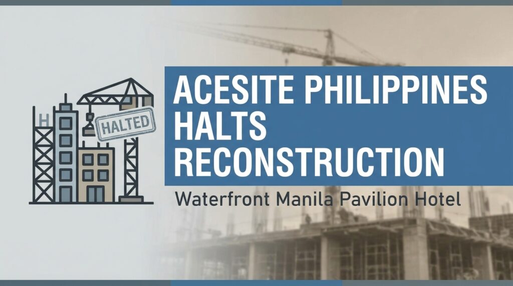 Acesite Philippines Halts Reconstruction of Waterfront Manila Pavilion Hotel