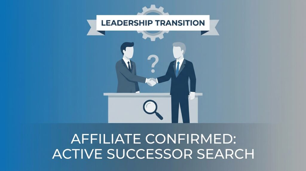 Affiliate Confirms Active Search for Successor as Leadership Transition Looms