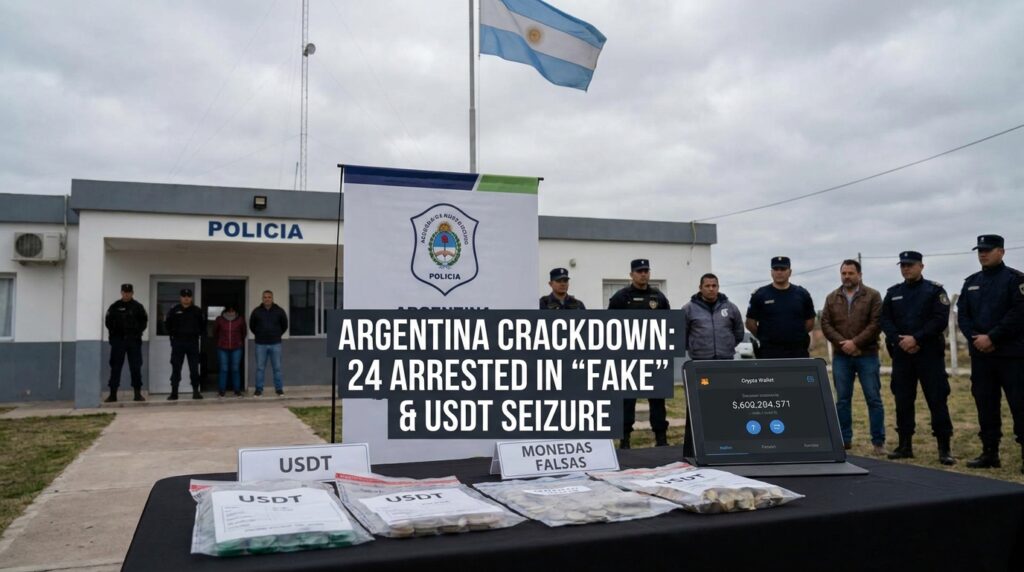 Argentina Arrests 24 in ‘Fake Coins’ Crackdown, Seizes Over 8 Million USDT