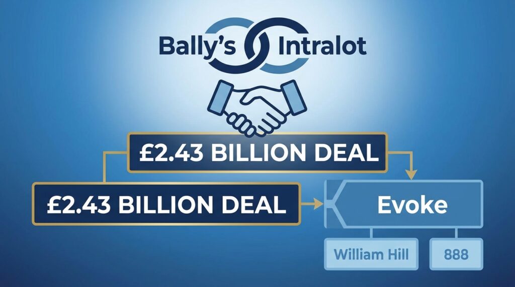 Bally’s and Intralot Strike £2.43 Billion Deal to Acquire Evoke, Owner of William Hill and 888
