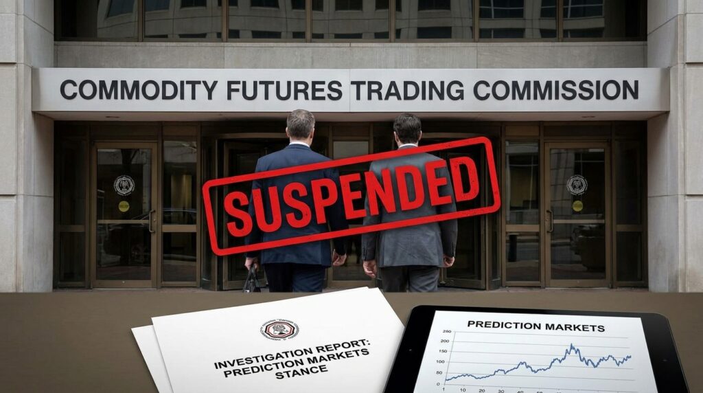 CFTC Officials Suspended After Questioning Agency’s Prediction Markets Stance, Investigation Reveals