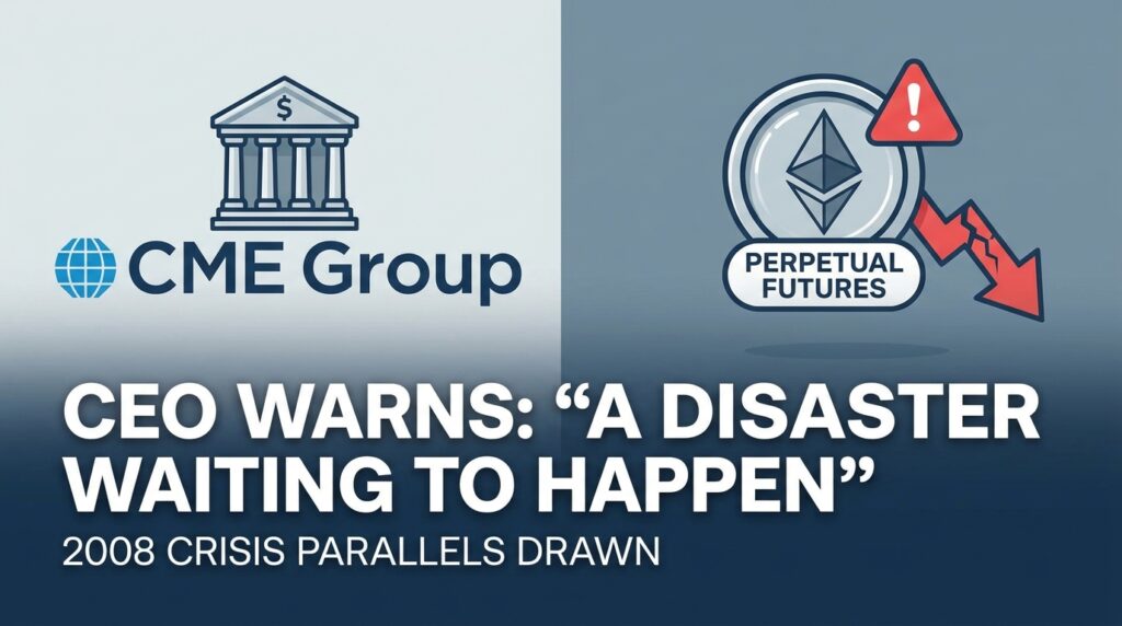 CME Group CEO Calls Perpetual Futures ‘A Disaster Waiting to Happen,’ Draws 2008 Crisis Parallels