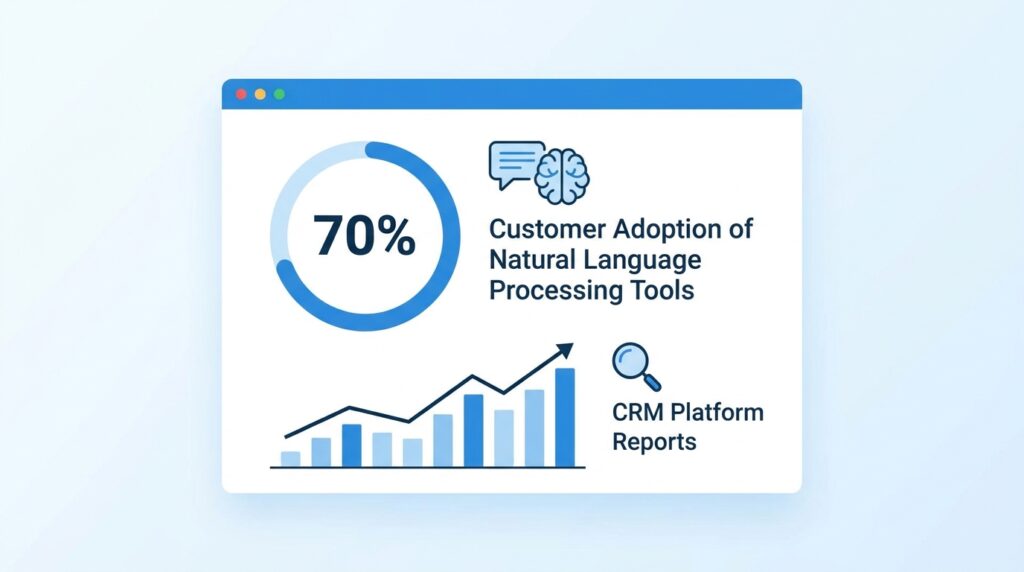 CRM Platform Reports 70% Customer Adoption of Natural Language Processing Tools