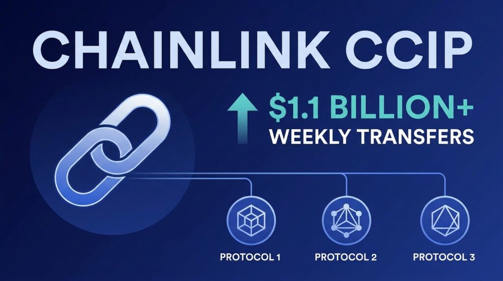 Chainlink CCIP Surpasses $1.1 Billion in Weekly Token Transfers as Three New Protocols Integrate