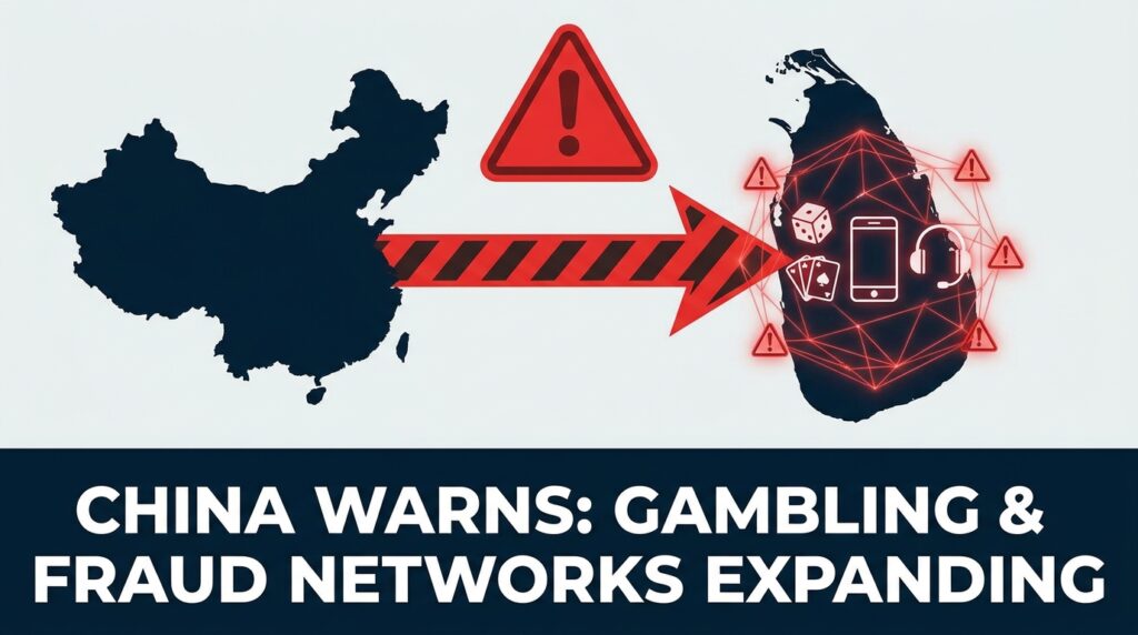 China Warns of Online Gambling and Telecom Fraud Networks Expanding Into Sri Lanka