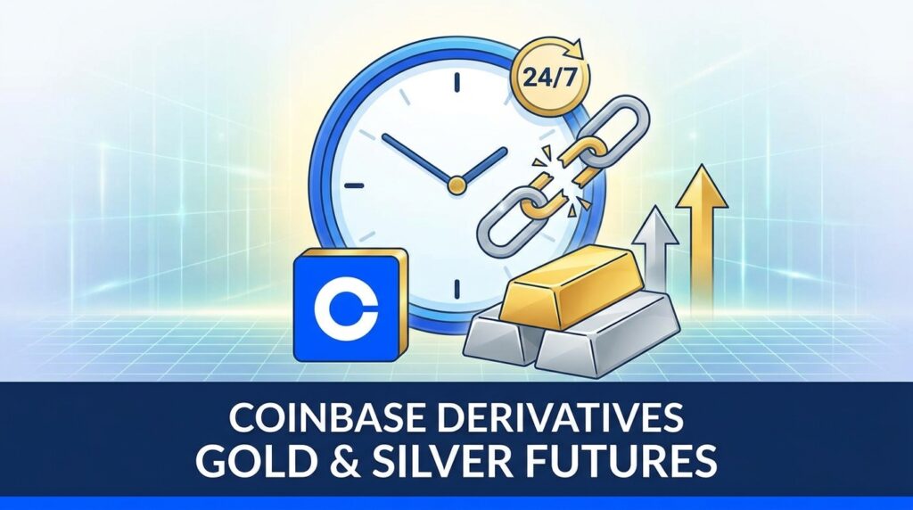 Coinbase Derivatives Launches 24/7 Gold and Silver Futures Trading, Breaking Weekend Barriers