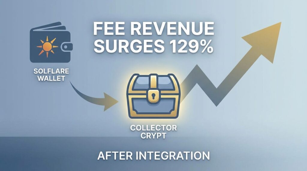 Collector Crypt Fee Revenue Surges 129% After Solflare Wallet Integration
