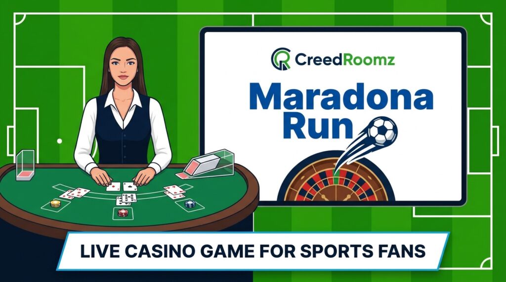 CreedRoomz Launches Maradona Run: A Football-Themed Live Casino Game Targeting Sports Fans