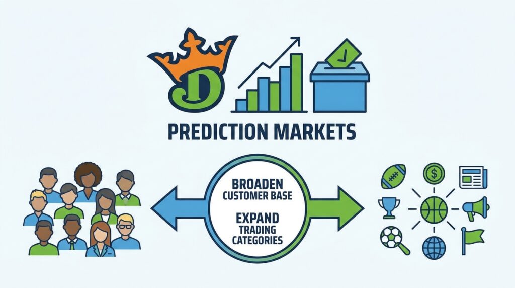 DraftKings Bets on Prediction Markets to Broaden Its Customer Base and Trading Categories